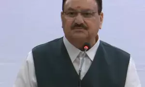 Congress joined hands with those who are weakening India, alleges JP Nadda