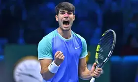 ATP Finals: Alcaraz rallies past Rublev to revive hopes of reaching semis