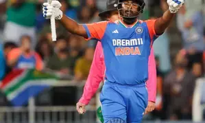 Sanju Samson becomes first batter to score three T20I centuries in a calendar year