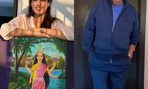 When Boney Kapoor made daughter Janhvi pose like student with her painting
