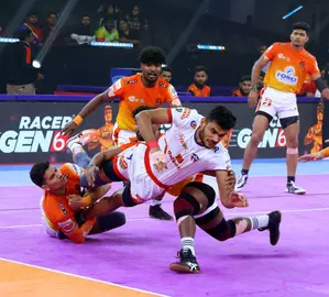 PKL Season 11: Mohite, Rajput shine as Puneri Paltan, UP Yoddhas play out hard-fought tie PKL Season 11: Mohite, Rajput shine as Puneri Paltan, UP Yoddhas play out hard-fought tie