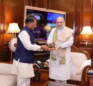 Chhattisgarh CM Sai briefs HM Amit Shah on progress in Maoist-affected areas