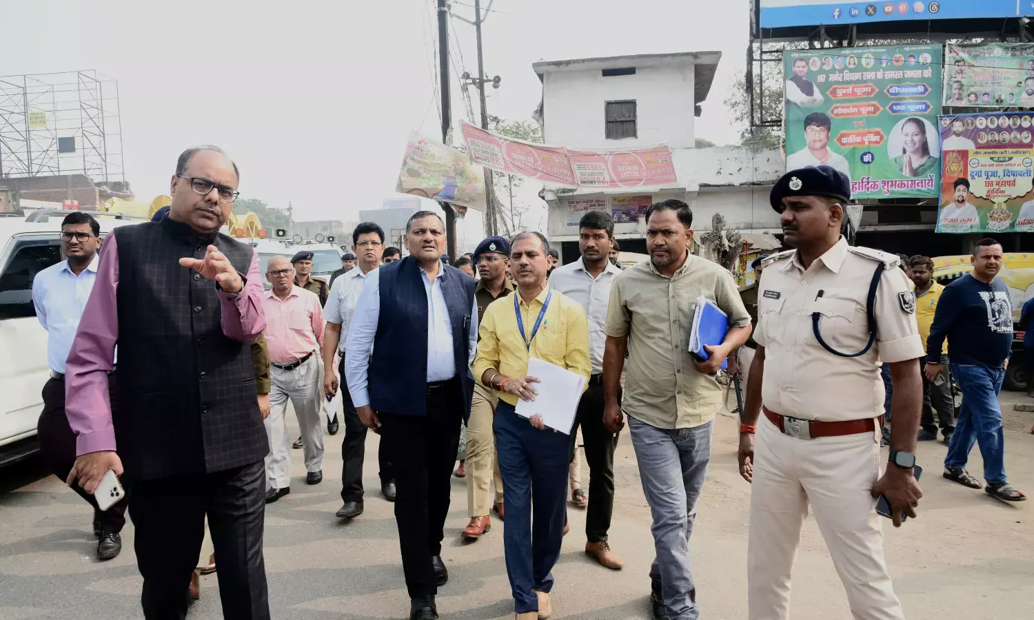 Bihar Chief Secretary inspected traffic management and schemes in Bihta, appreciated the good progress in the works