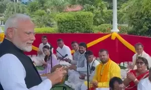 PM Modi joins Ram Bhajan in Guyanas capital during historic visit