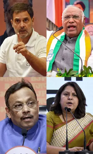 Maha cash for votes row: Tawde serves defamation notice to Kharge, Rahul Gandhi & Supriya Shrinate Maha cash for votes row: Tawde serves defamation notice to Kharge, Rahul Gandhi & Supriya Shrinate