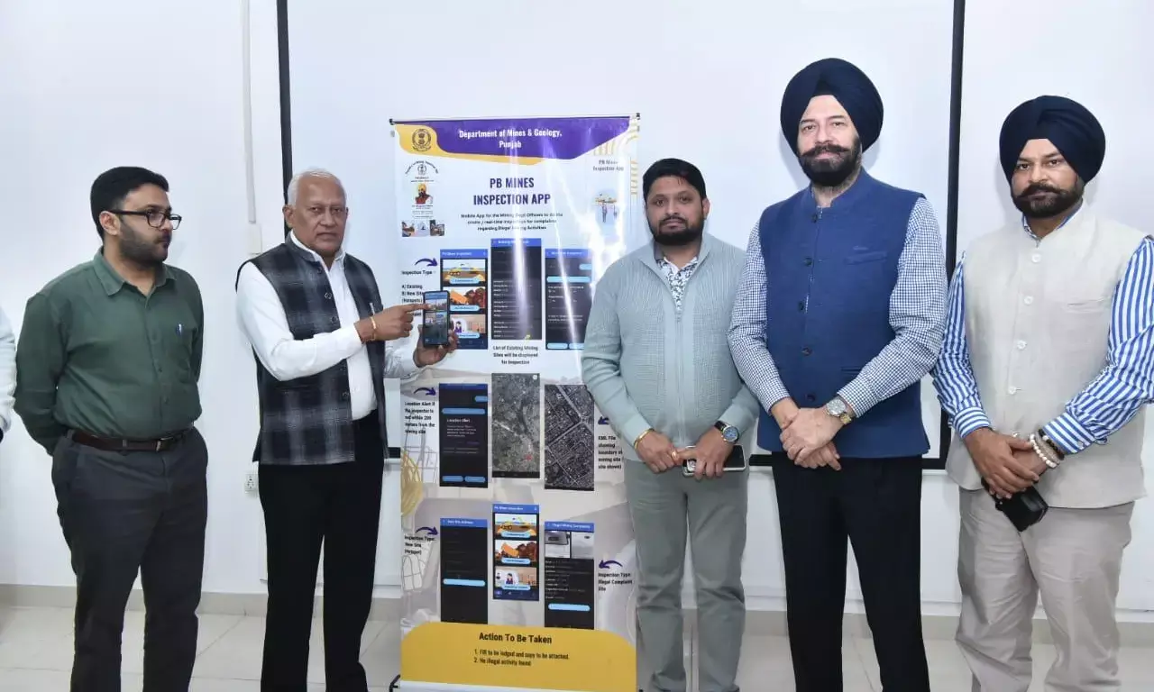 Punjab Mining Minister Goyal launches Punjab Mines Inspection Mobile App