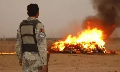 Afghan forces dismantle nine drug labs, set ablaze 16,600 kg illicit drugs