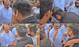 Political flutter as NCP (SP) MLA Rohit Pawar touches uncle Ajit Pawar’s feet