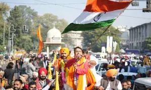 Amid chants of ‘Inquilab Zindabad’, AAP takes out thanksgiving procession in Punjab