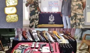 Bengal: BSF apprehends Bangladeshi smuggler with gold biscuits, seizes consignment of air rifles