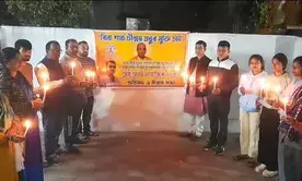 Hindutva activists in Tripura protest against arrest of Hindu priest in B’desh