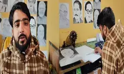 Pulwama youth draws inspiration from PM Modi, calls for platform to promote art
