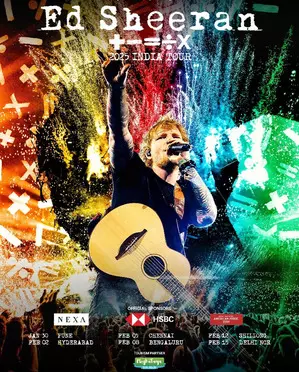 Ed Sheeran to bring his ‘+ - = ÷ x’ tour to India in 2025 Ed Sheeran to bring his ‘+ - = ÷ x’ tour to India in 2025