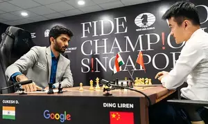 World Chess Championship: Ding Liren fails to capitalise as Gukesh D holds on to draw in Game 6
