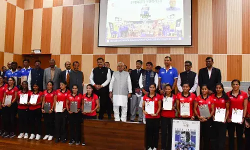 Bihar Chief Minister Felicitates Indian Womens Hockey Team for Historic Victory at Asian Hockey Champions Trophy 2024