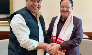 Assam CM meets JP Nadda, invites him to attend investor summit
