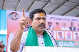 K’taka BJP launches statewide protest against Waqf policy K’taka BJP launches statewide protest against Waqf policy