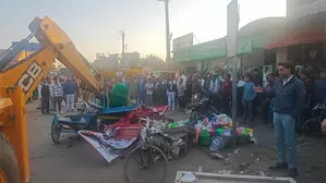 Gurugram: Demolition drive conducted from bus stand to Sheetla Mata Mandir Road