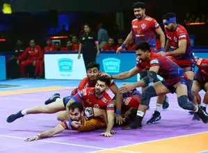 PKL Season 11: Gagan Gowda stands tall as UP Yoddhas come from behind to beat Telugu Titans