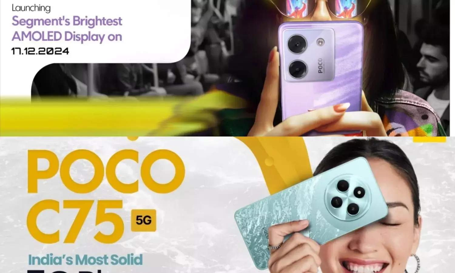 POCO teases launch of M7 Pro and C75 with segment’s leading display and camera