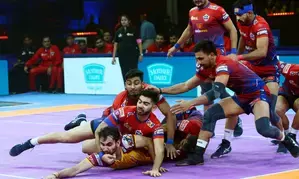 PKL Season 11: Gagan Gowda stands tall as UP Yoddhas come from behind to beat Telugu Titans