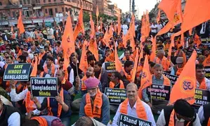 Protests held in Rajasthan against atrocities on Hindus in B’desh
