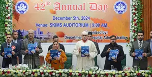 Omar Abdullah addresses 42nd Annual Day celebrations of SKIMS