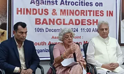 Delhi Civil Society Protests Against Human Rights Violations in Bangladesh