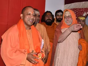 Yogi Adityanath engages with akharas, saints representatives ahead of Mahakumbh