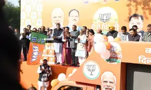 Delhi BJP flags off 14 video vans to collect manifesto suggestions