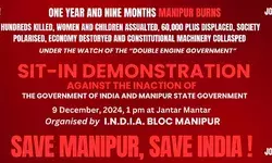 INDIA bloc in Manipur to hold sit-in-protest in Delhi tomorrow
