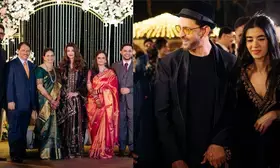 Abhishek, Aishwarya clicked together at a wedding, Hrithik, Saba join