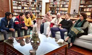 Blocked from Sambhal, Rahul Gandhi, Priyanka meet victims’ families in Delhi