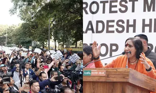 Protest March at Bangladesh High Commission: A Call to Action Against Atrocities on Hindus