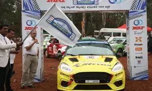 All eyes on hattrick-seeking Gaurav Gill as K1000 rally flags off
