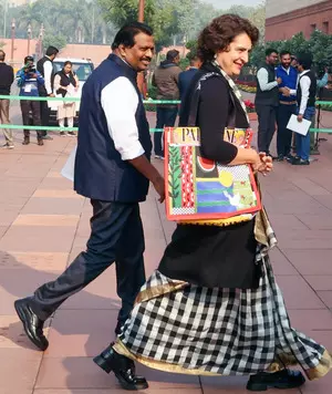 Palestine handbag row: BJP leaders slam Priyanka Gandhi, Cong defends her Palestine handbag row: BJP leaders slam Priyanka Gandhi, Cong defends her