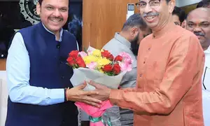 Rare bonhomie on display between Uddhav Thackeray and Devendra Fadnavis