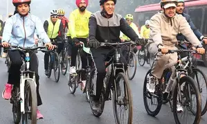 Mandaviya flags off ‘Fit India Cycling Drive’