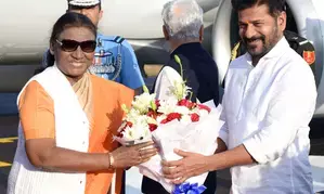 President arrives in Hyderabad for southern sojourn
