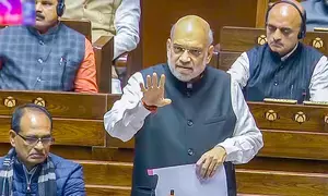 RS debate: Amit Shah attacks Cong over ‘blank’ Constitution, 50 pc quota pledge and more