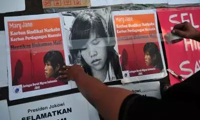 Filipina death-row inmate in Indonesia arrives in Manila