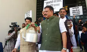 Ruckus in MP Assembly over Amit Shahs remark on Dr Ambedkar