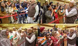 PM Modi meets 101-year-old former IFS officer, gets a rousing welcome in Kuwait (Lead)