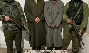 Two terror associates arrested with arms, ammunition in J&K’s Sopore