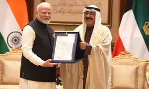 Kuwait bestows its highest honour The Order of Mubarak Al Kabeer to  PM Modi