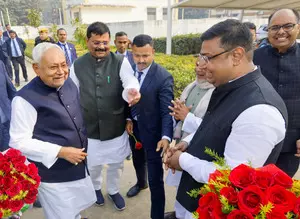 CM Nitish Kumar embarks on Pragati Yatra from West Champaran, begins development drive in Bihar CM Nitish Kumar embarks on Pragati Yatra from West Champaran, begins development drive in Bihar