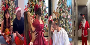 Karan turns Santa for daughter Devi, Bipasha soaks in happiness Karan turns Santa for daughter Devi, Bipasha soaks in happiness