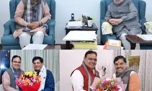 Rajasthan CM meets Union ministers, MP CM in Delhi