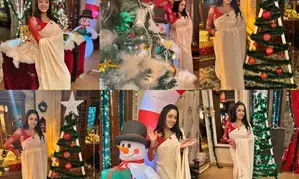 Rupali Ganguly is serving major Christmas vibes in desi avatar