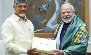 Andhra CM Naidu meets PM Modi, seeks special financial assistance (Ld)